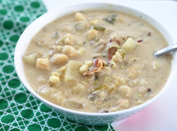 Blue crab & bay scallop chowder