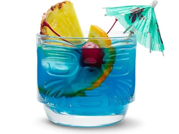 Blue lagoon cocktail