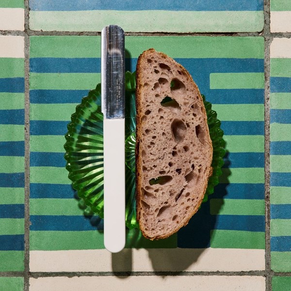 Blue masa sourdough bread