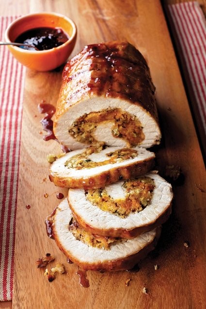 Blue ribbon stuffed pork loin