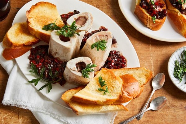 Blue Ribbon's bone marrow with oxtail marmalade 