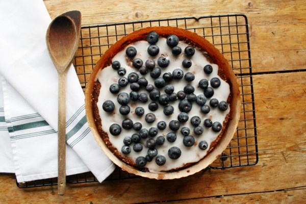 Blueberry & apple muffin cake
