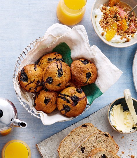 Blueberry & banana muffins