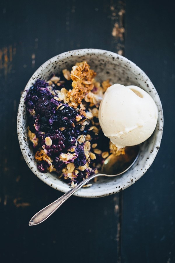 Blueberry & blackberry crumble