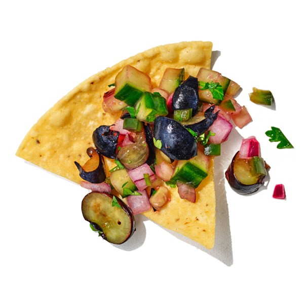 Blueberry & cucumber salsa