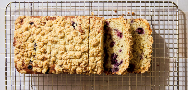 Blueberry & Earl-Grey loaf cake 