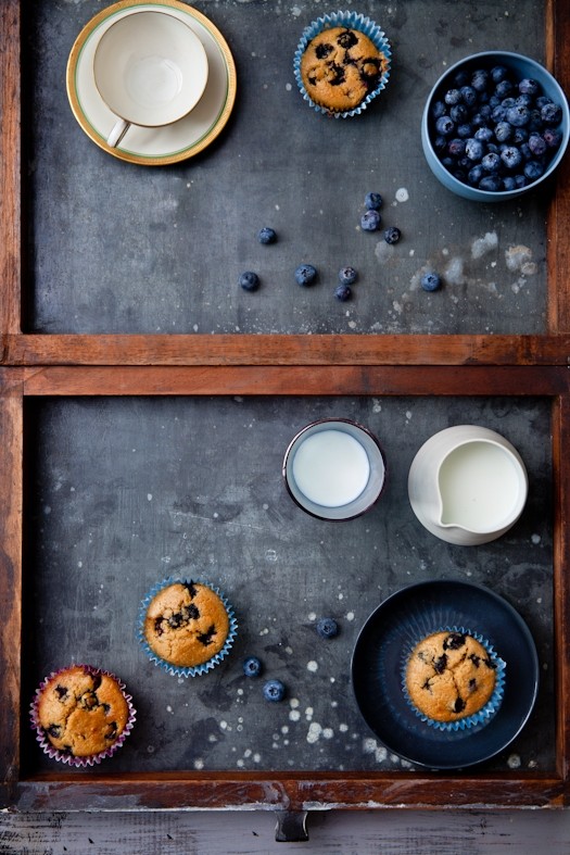 Blueberry & Key limes tea cakes