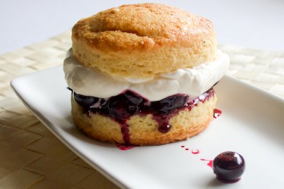 Blueberry & lemon shortcake