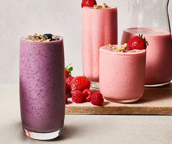 Blueberry & mint smoothie