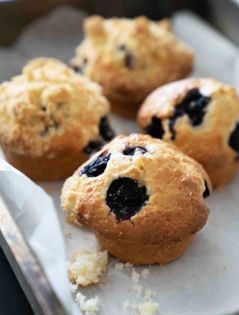 Blueberry & yuzu muffins