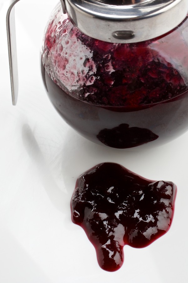 Blueberry agave syrup