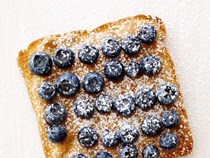 Blueberry-almond toasts