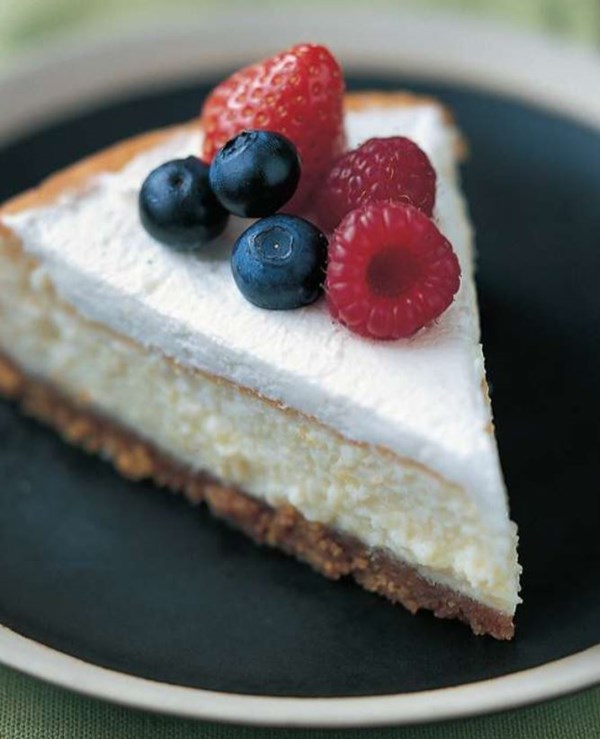 Blueberry and summer fruit cheesecake