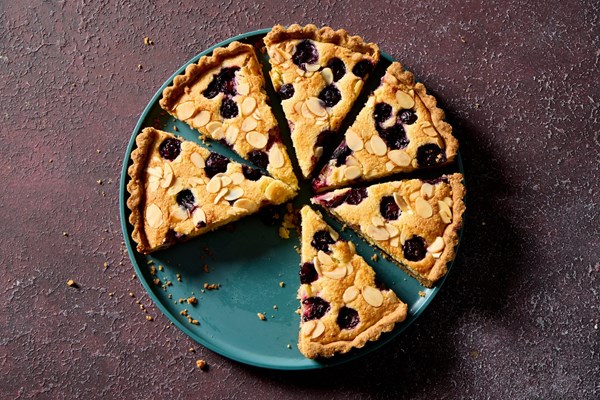 Blueberry Bakewell tart
