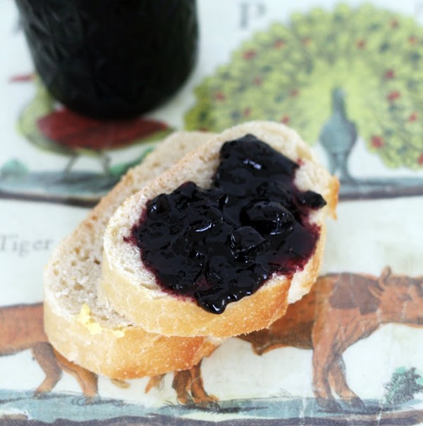Blueberry balsamic black pepper jam