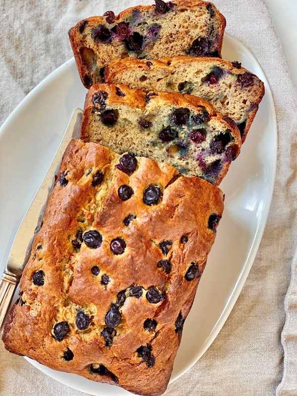 Blueberry banana bread