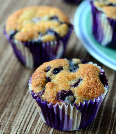 Blueberry banana muffins