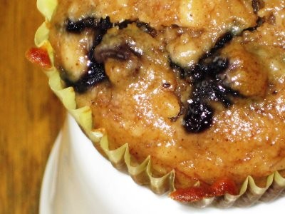 Blueberry banana muffins