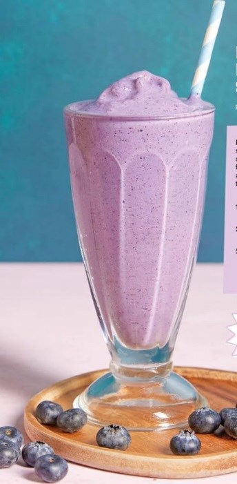 Blueberry banana protein shake