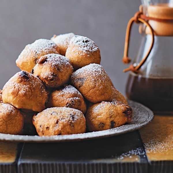 Blueberry beignets