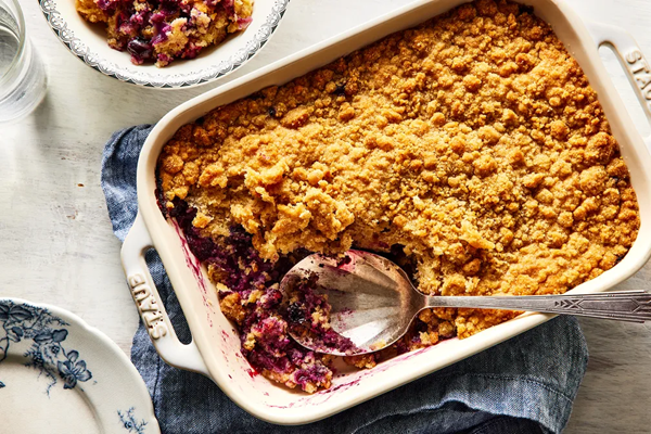 Blueberry biscuit buckle