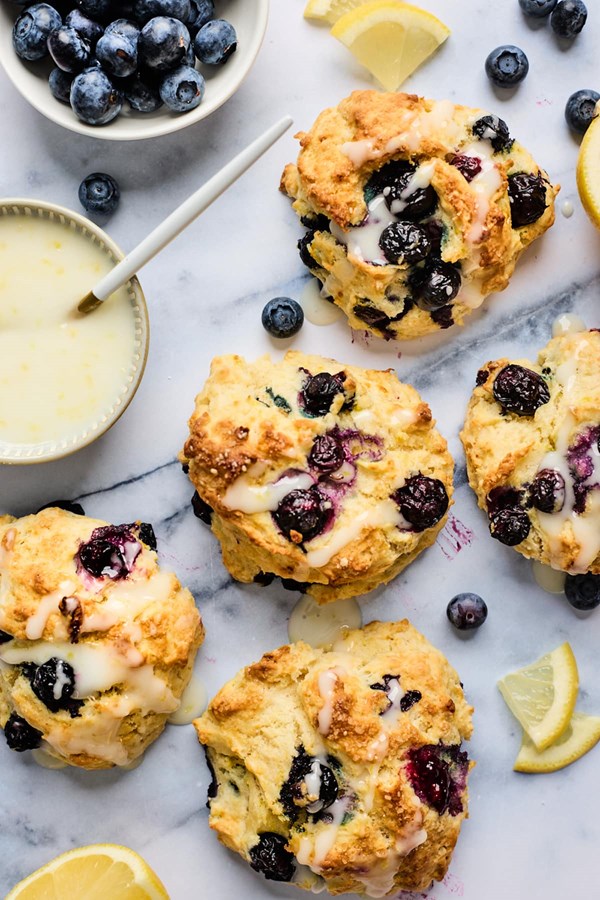 Blueberry biscuits