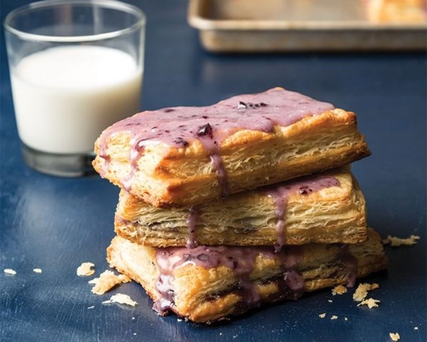 Blueberry bitters glaze