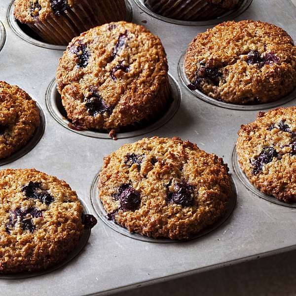 Blueberry bran muffins