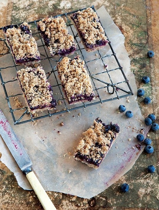 Blueberry breakfast bars 
