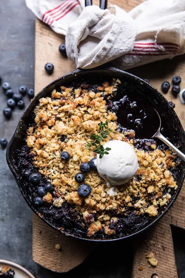 Blueberry brown betty