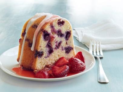 Blueberry buttermilk bundt cake