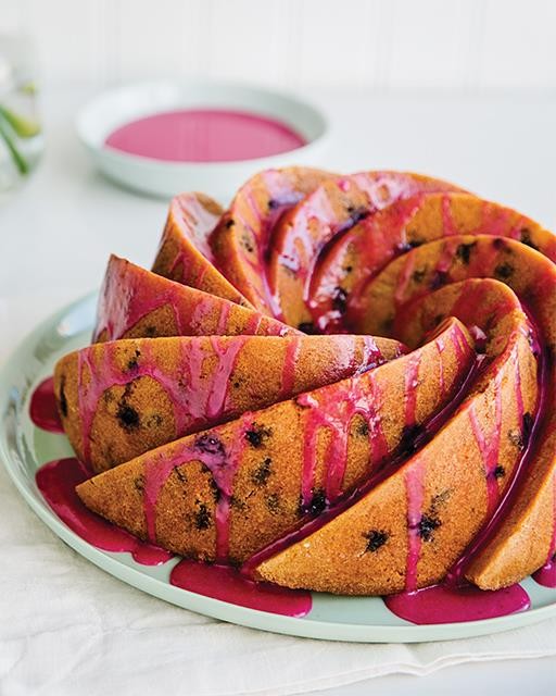 Blueberry buttermilk bundt cake