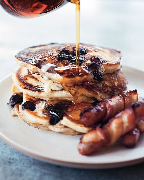 Blueberry buttermilk pancakes