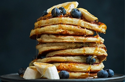 Blueberry buttermilk pancakes