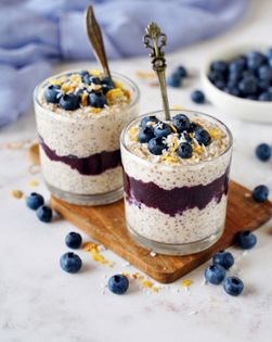 Blueberry chia oats