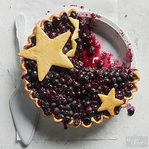 Blueberry chocolate pie