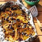 Blueberry-cinnamon campfire bread
