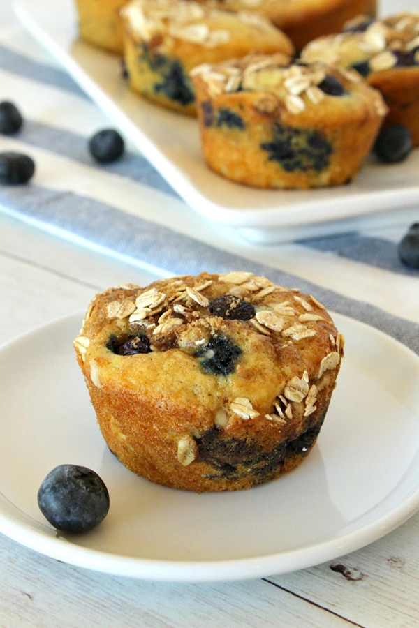 Blueberry-cinnamon muffins