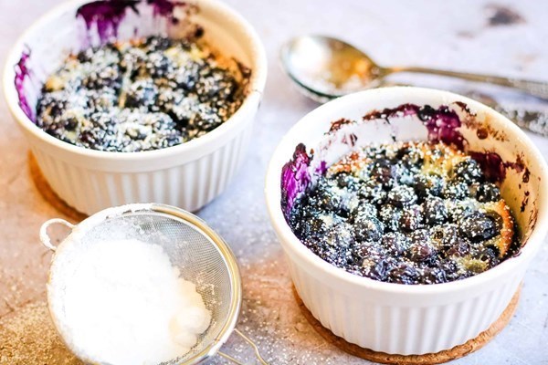 Blueberry clafoutis
