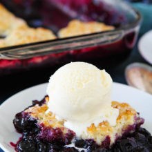 Blueberry cobbler