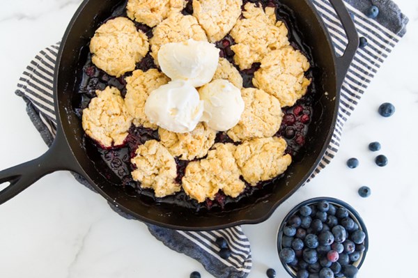 Blueberry cobbler