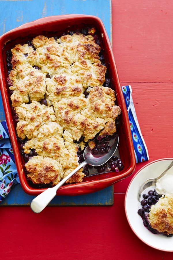 Blueberry cobbler