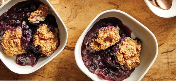 Blueberry cobbler