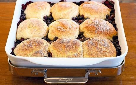 Blueberry cobbler