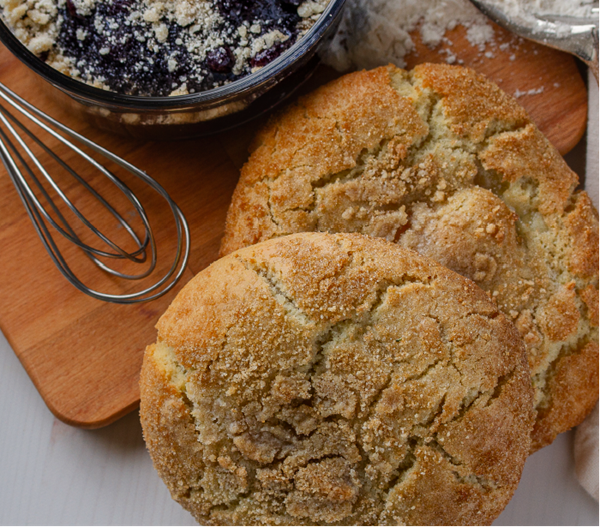 Blueberry cobbler cookies