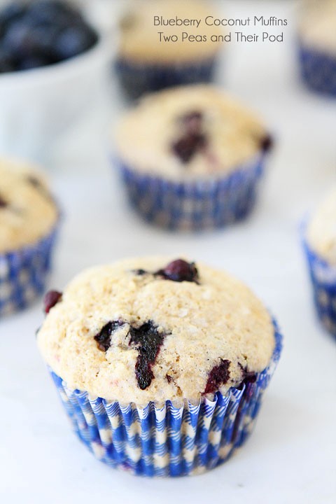 Blueberry coconut muffins
