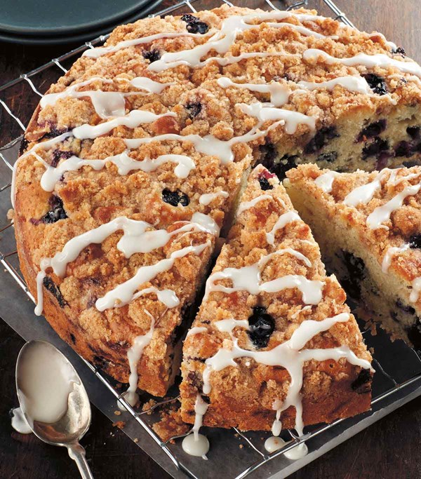 Blueberry coffee cake