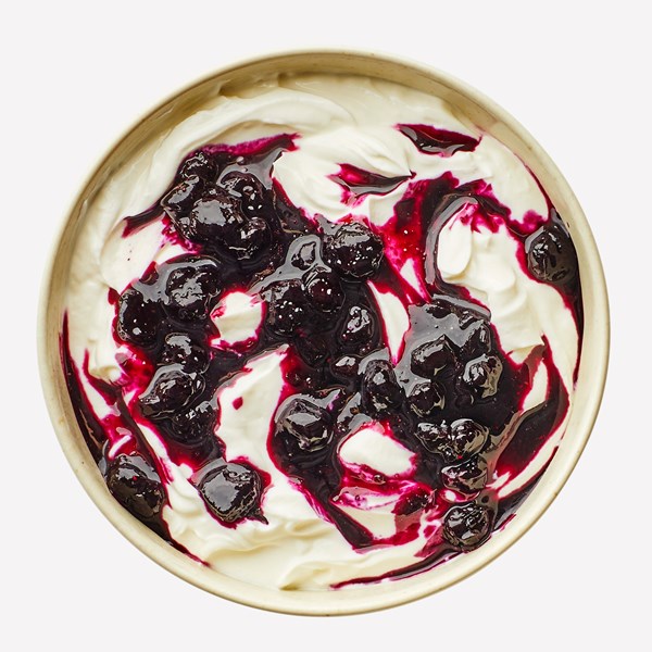 Blueberry compote with coriander