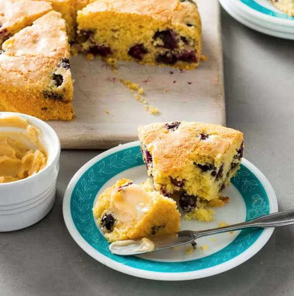 Blueberry cornbread