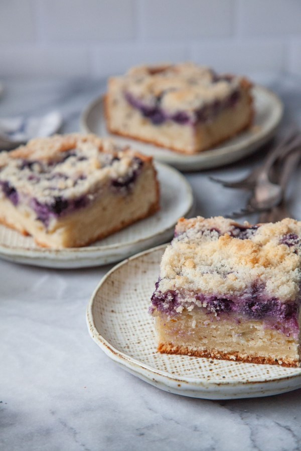 Blueberry cream cheese coffee cake